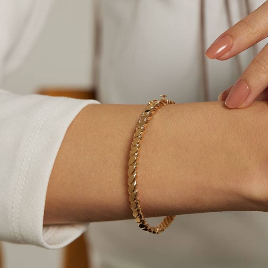 22 Ayar Burma Model Kelepçe Bilezik - Semih Haşhaş Kuyumculuk