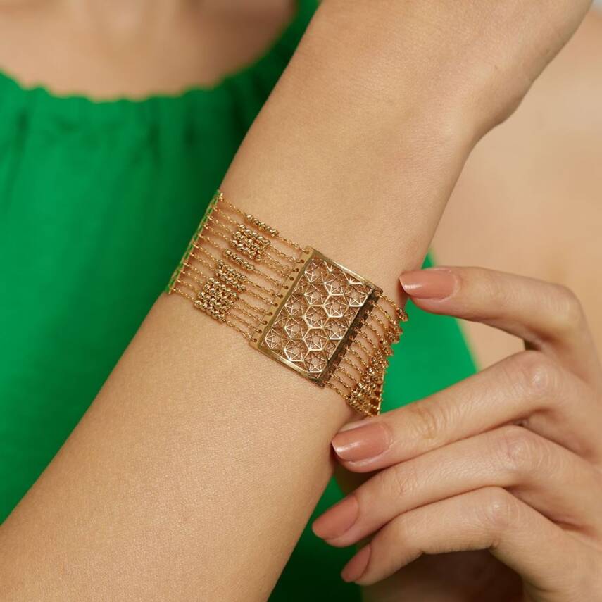 22 Ayar Dorika Toplu Akıtma Bileklik - Semih Haşhaş Kuyumculuk