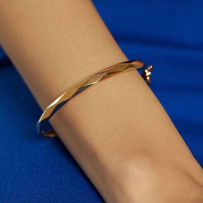 22 Ayar Geometrik Kelepçe - 1