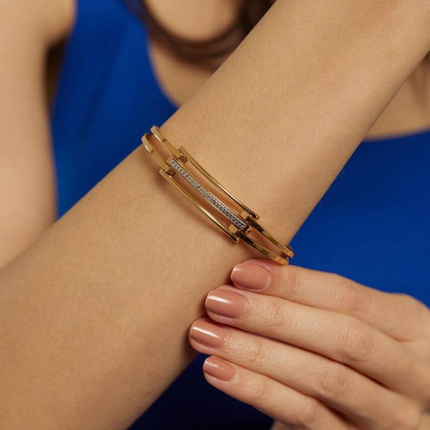 22 Ayar Kaburga Kelepçe Bilezik - Semih Haşhaş Kuyumculuk