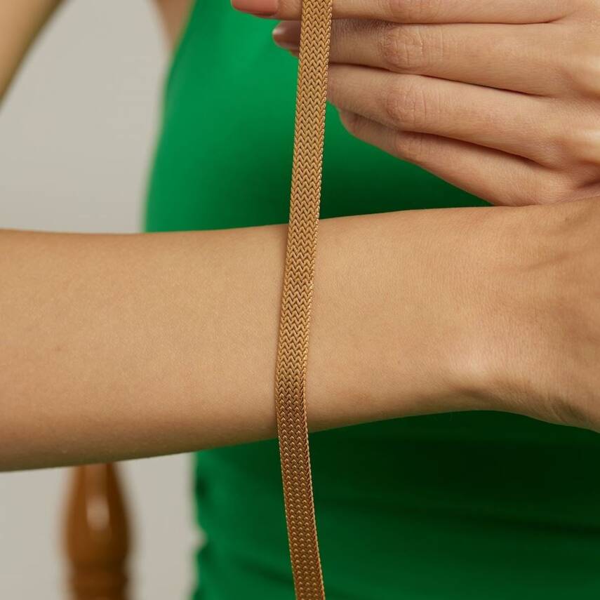 22 Ayar Örme Model Bileklik - Semih Haşhaş Kuyumculuk