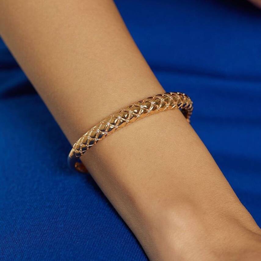 22 Ayar Piramit Kelepçe Bilezik - Semih Haşhaş Kuyumculuk