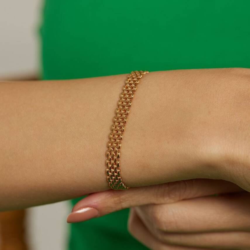 22 Ayar Taşsız Saat Kordonu Bileklik - Semih Haşhaş Kuyumculuk