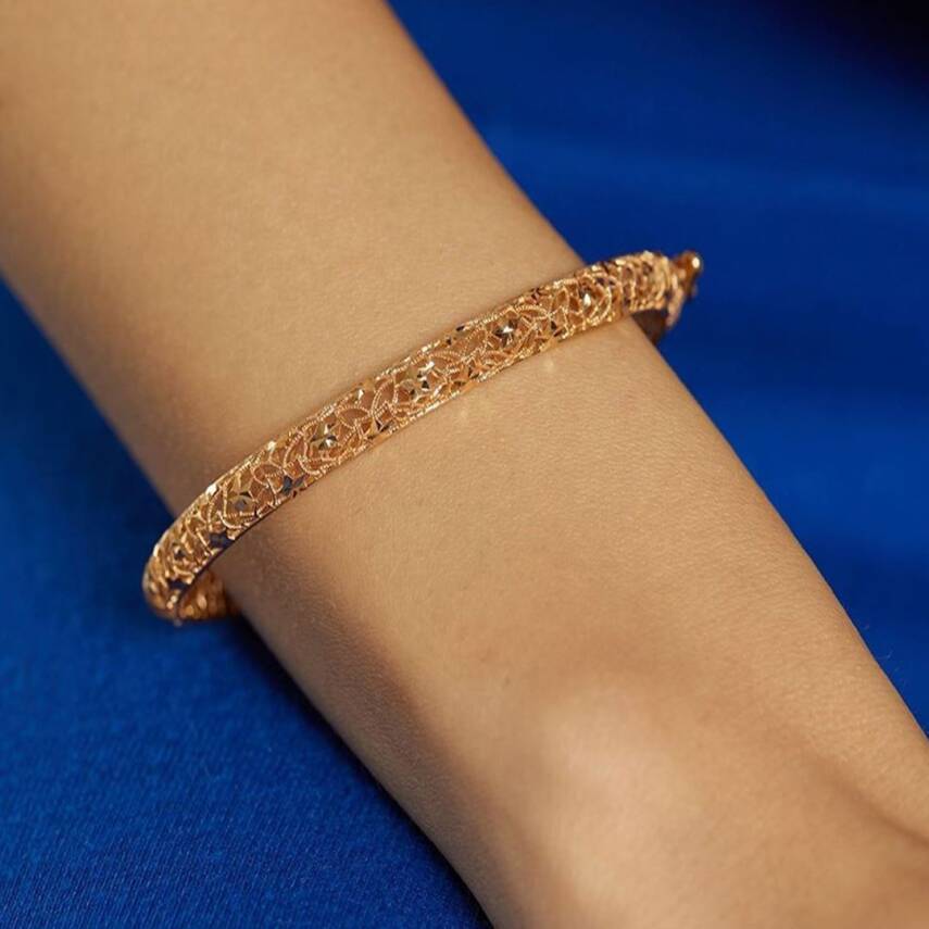 22 Ayar Yıldız Desenli Kelepçe - Semih Haşhaş Kuyumculuk