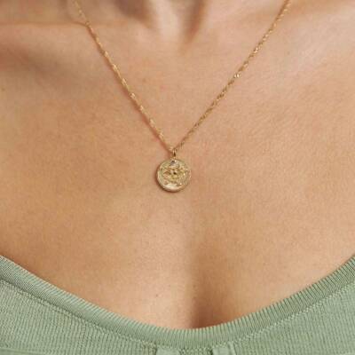 Akrep Burcu Altın Kolye - 1