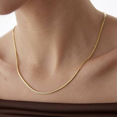 Altın 3.10 mm Balıksırtı Zincir - 1