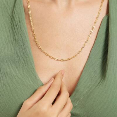 Altın Ataç Zincir Kolye - 1