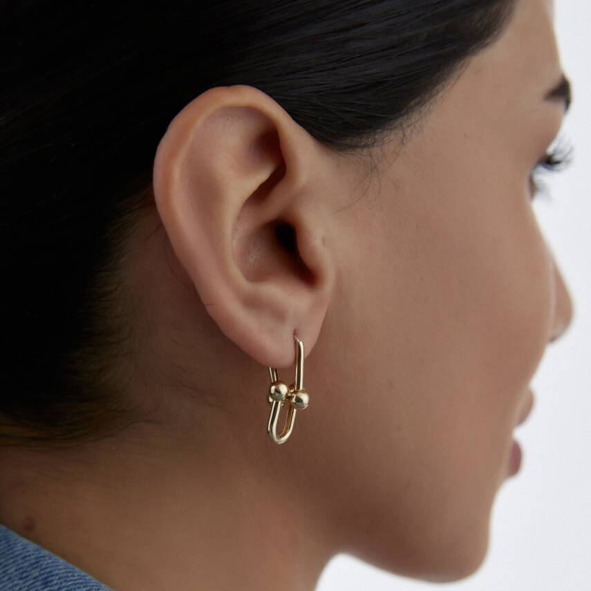 Altın Ataş Küpe - Semih Haşhaş Kuyumculuk