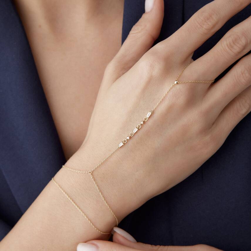 Altın Baget Taşlı Şahmeran - Semih Haşhaş Kuyumculuk