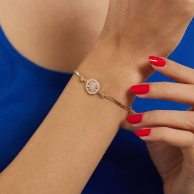 Altın Balıksırtı Trapez Bileklik - 2