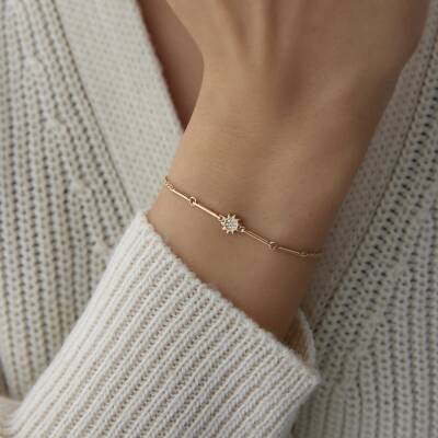 Altın Çubuklu Güneş Bileklik - 1