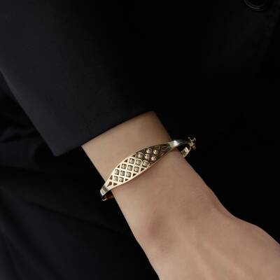 Altın Dorika Toplu Tasarım Kelepçe - 1