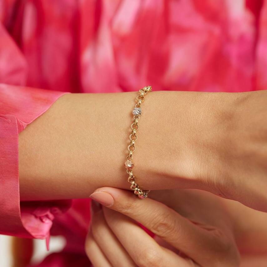 Altın Dorikalı Doç Zincir Bileklik - Semih Haşhaş Kuyumculuk (1)