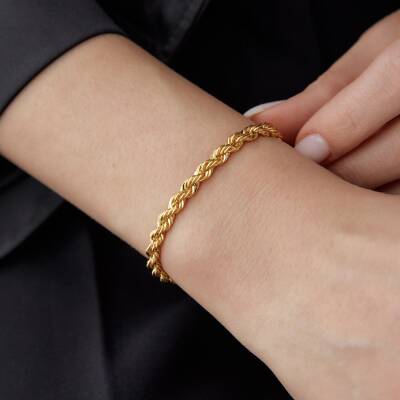 Altın Halat Bileklik - 2