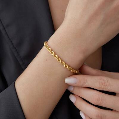 Altın Halat Bileklik - 1