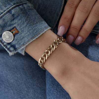 Altın İki Renkli Hallow Bileklik - 1