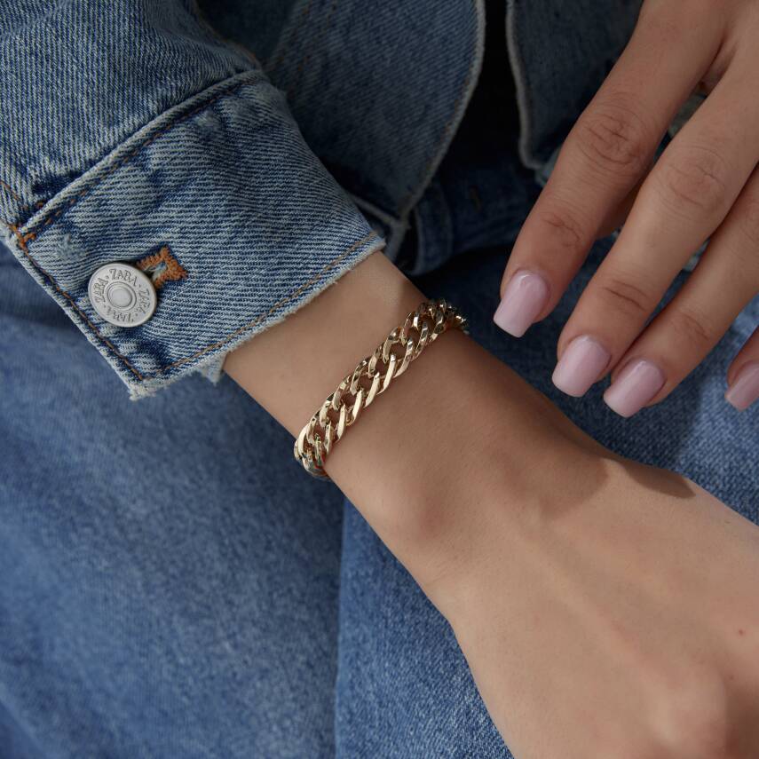 Altın İki Renkli Hallow Bileklik - 3