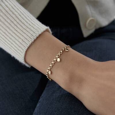 Altın Kalpli Şans Bileklik - 2