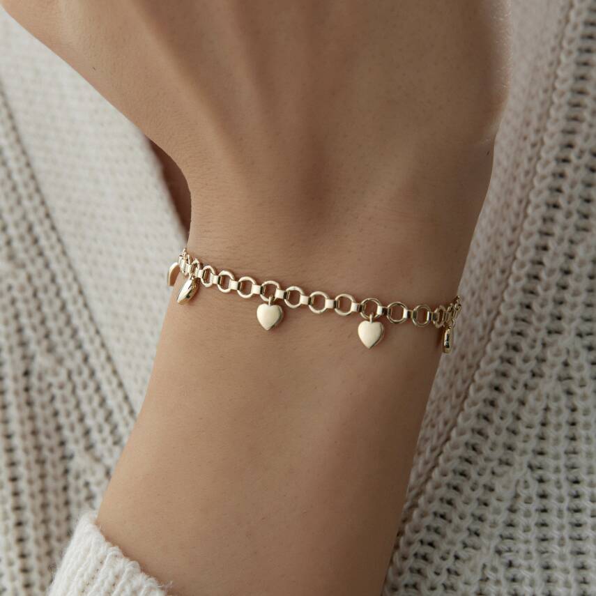 Altın Kalpli Şans Bileklik - 3