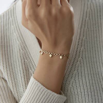 Altın Kalpli Şans Bileklik - 1