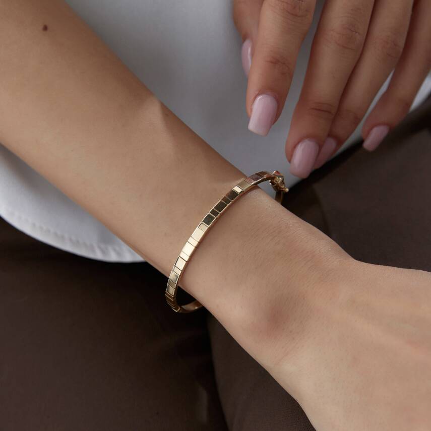 Altın Kare Press Kelepçe - Semih Haşhaş Kuyumculuk (1)