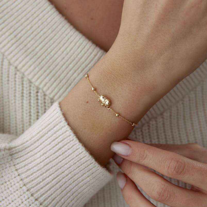 Altın Minimal Fil Altın Bileklik - Semih Haşhaş Kuyumculuk