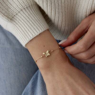 Altın Minimal Yusufçuk Bileklik - 3