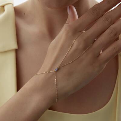 Altın Mor Baget Taşlı Şahmeran - 1