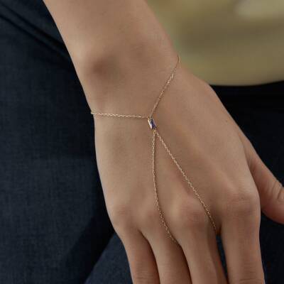 Altın Mor Baget Taşlı Şahmeran - 2