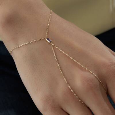 Altın Mor Baget Taşlı Şahmeran - 3