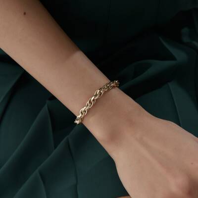 Altın Örgü Hallow Bileklik - 2