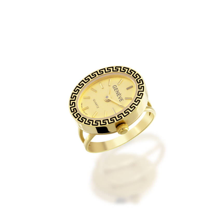 Altın Oval Saat Yüzük - 1