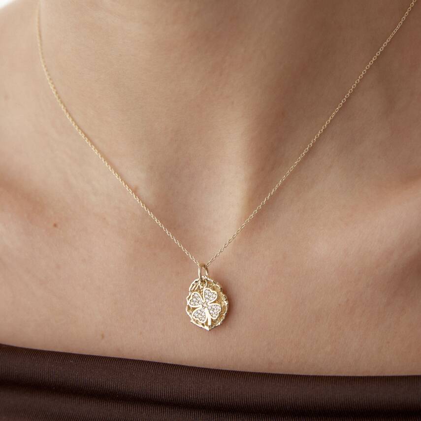 Altın Saklı Yonca Kolye - Semih Haşhaş Kuyumculuk