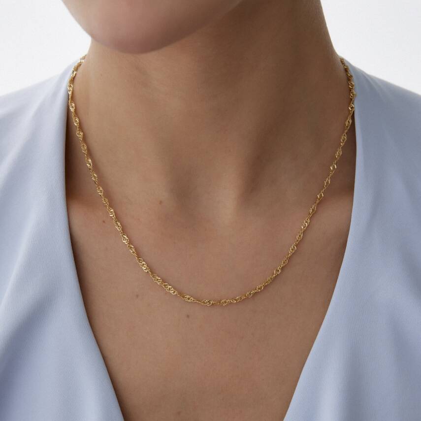 Altın Singapur Zincir - 2