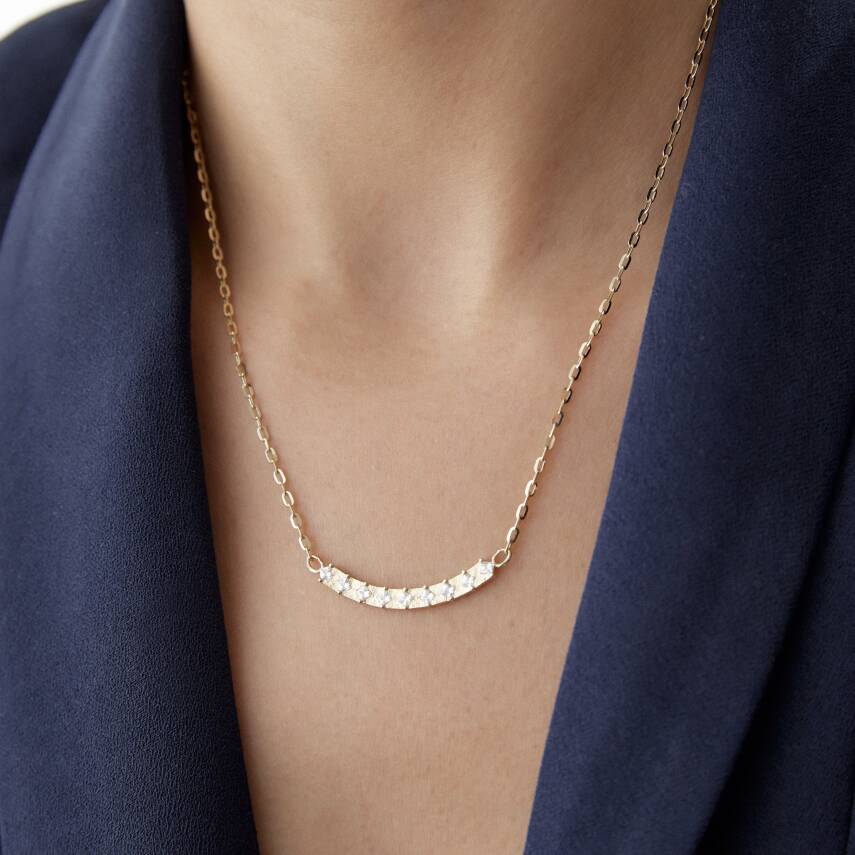 Altın Su Yolu Kolye - 1