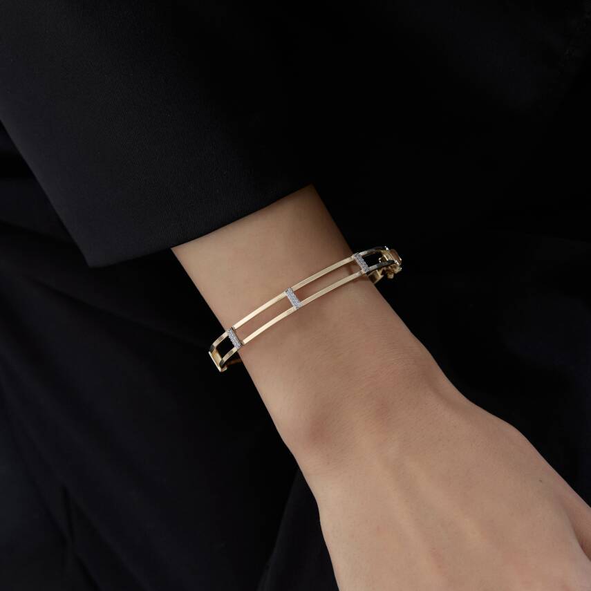 Altın Taşlı Kelepçe - Semih Haşhaş Kuyumculuk (1)