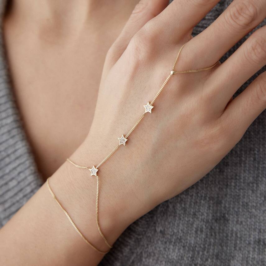 Altın Taşlı Yıldız Şahmeran - Semih Haşhaş Kuyumculuk