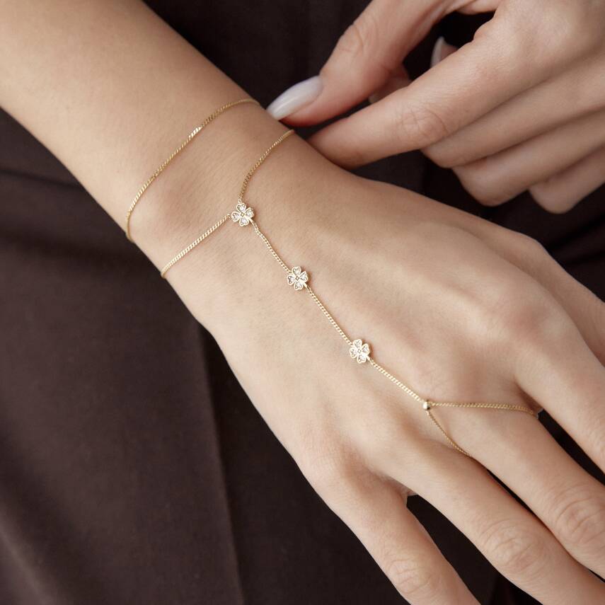 Altın Taşlı Yonca Şahmeran - Semih Haşhaş Kuyumculuk (1)