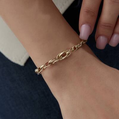 Altın Taşsız Haloow Bileklik - 2