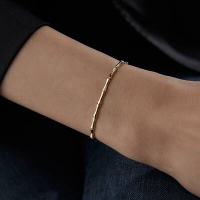 Altın Taşsız Kemik Bileklik - 3