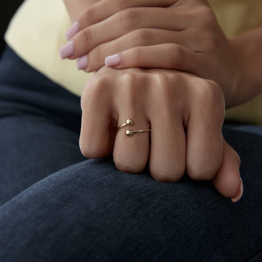 Altın Taşsız Sarmal Yüzük - Semih Haşhaş Kuyumculuk (1)