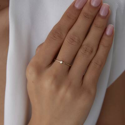 Altın Tektaş Çıtır Yüzük - 3