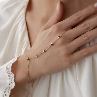 Altın Yeşil Taşlı Şahmeran - 2