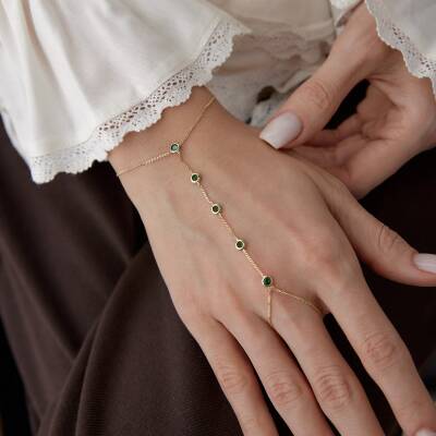 Altın Yeşil Taşlı Şahmeran - 3