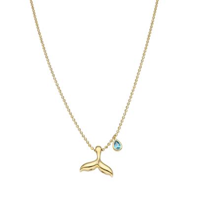 Aqualis Deniz Kızı Altın Cetaş Kolye - Cetaş 