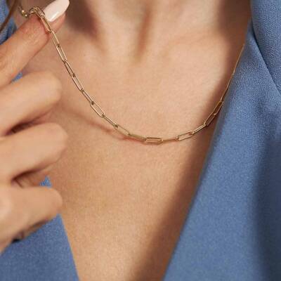 Ataç Altın Zincir Kadın Kolye - 1