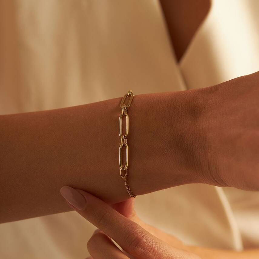 Ataşlı Tasarım Altın Bileklik - Semih Haşhaş Kuyumculuk (1)