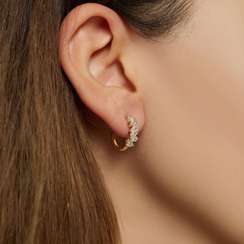 Baget Beştaş Altın Küpe - Semih Haşhaş Kuyumculuk