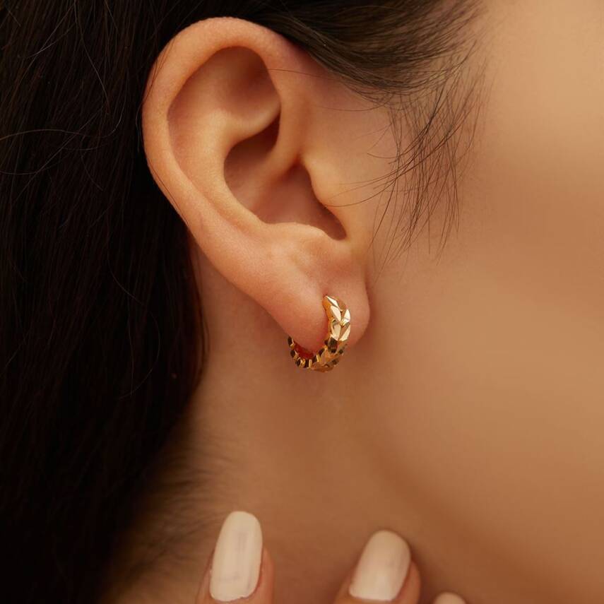 Başak Model Altın Küpe - 1