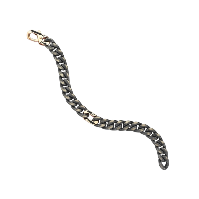 Bay Motto Altın Cetaş Zincir Bileklik - 1